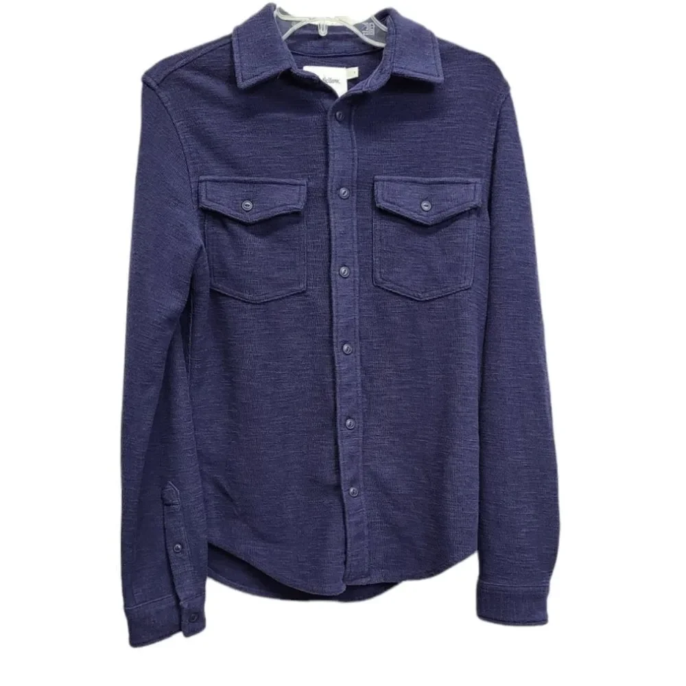 Goodiellow & Co Navy Blue Long Sleeve Button Down Shirt Size Small‎